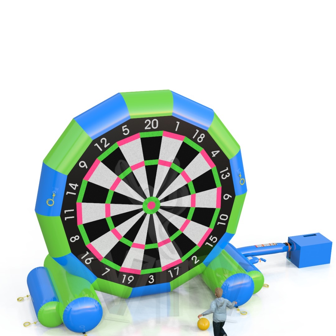 Foot darts with 2 balls commercial inflatable action game
