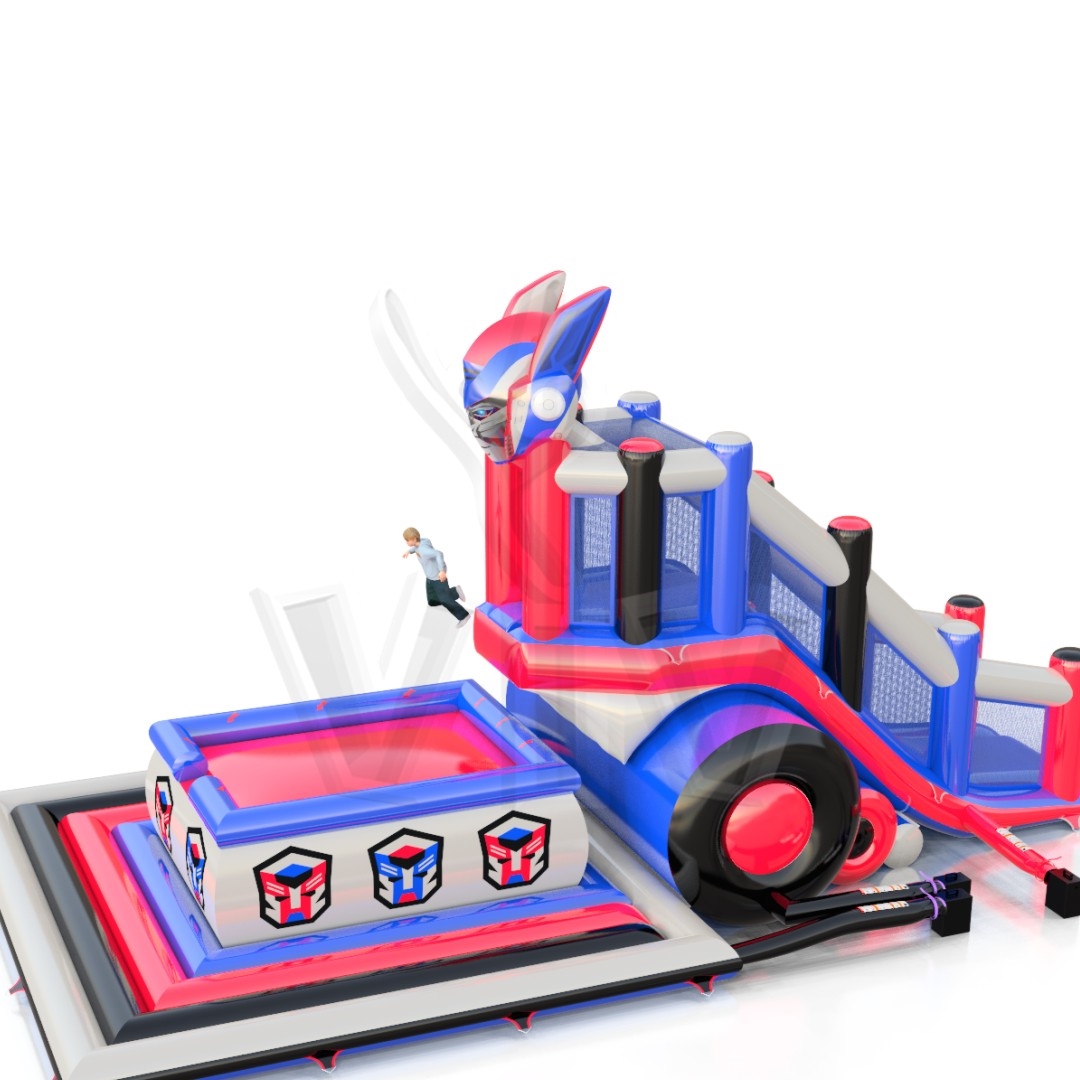 Jumping Tower L with Robot head commercial inflatable action game
