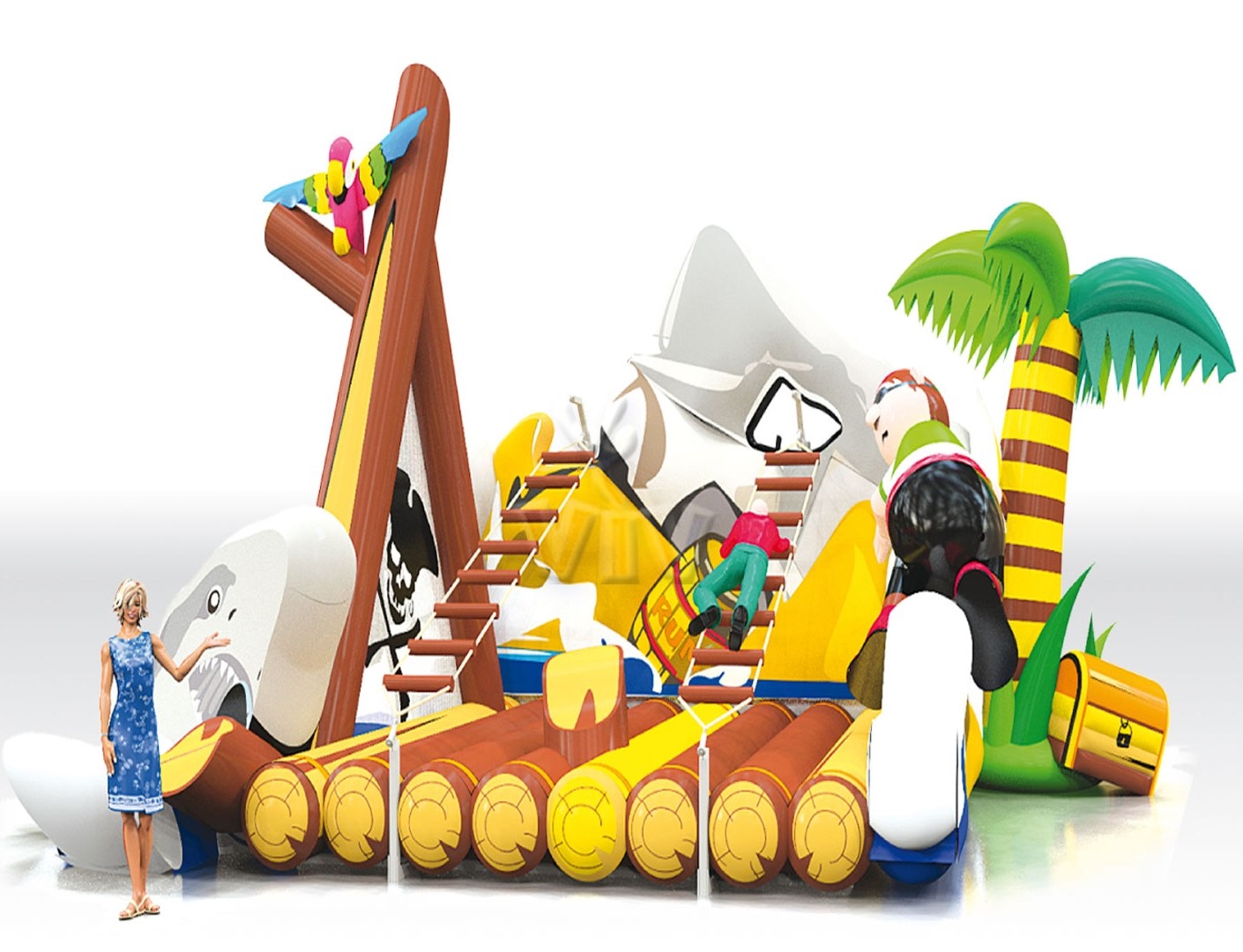 Raft Ladders - Collection Pirate commercial inflatable action game