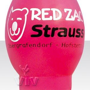 Balloon `hard boiled egg` with wide base 5 m Red Zac commercial promotional inflatable balloon