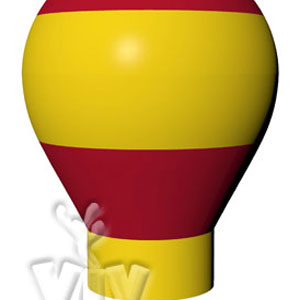 Balloon with gondola without narrowing 3 m commercial promotional inflatable balloon