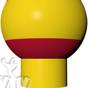 Balloon with narrow base 6 m commercial promotional inflatable balloon