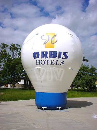 Inflatable balloons with gondola promotional inflatable product photo