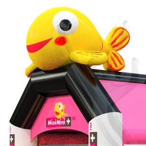 Bounce Fish with roof commercial inflatable bounce