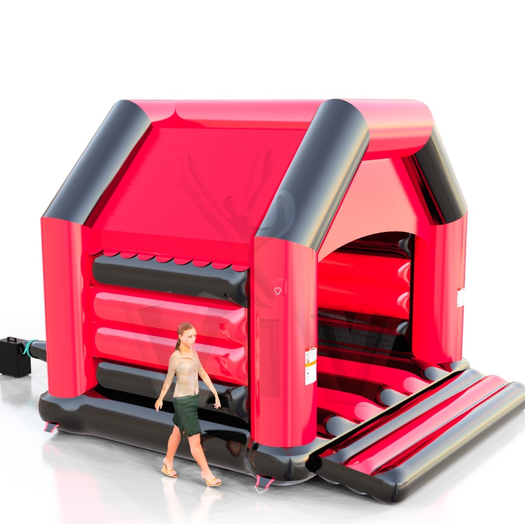 Bounce L with roof commercial inflatable bounce