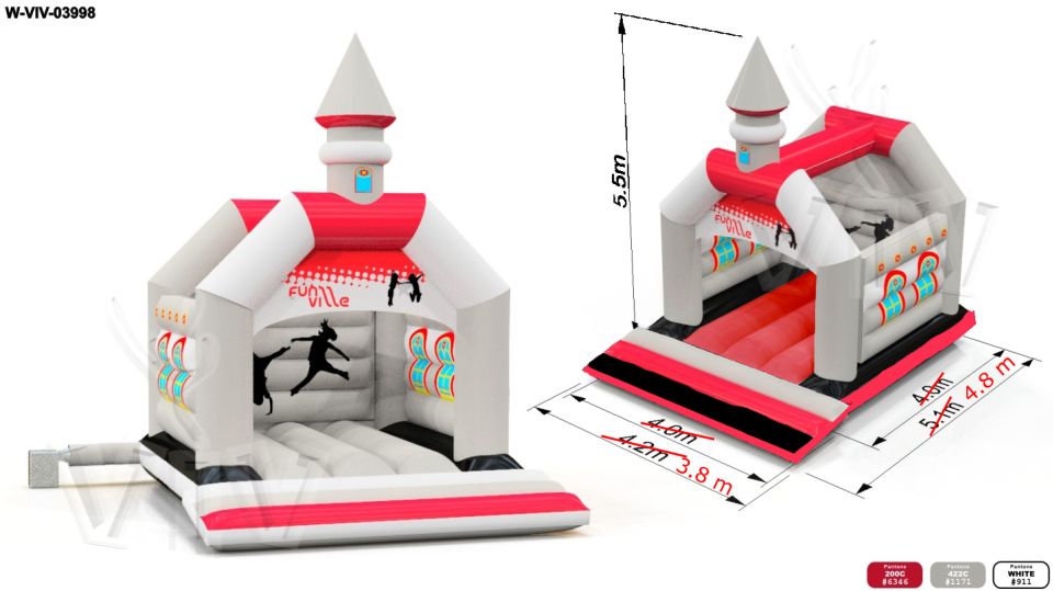 Bounce Church with roof commercial inflatable bounce