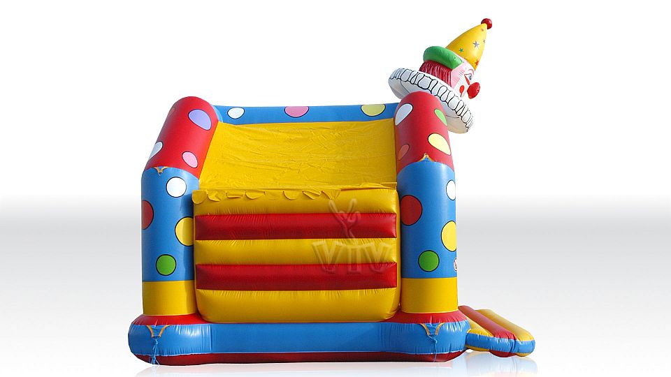 Bounce Clown with roof and figures commercial inflatable bounce