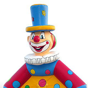 Bounce Clown with roof commercial inflatable bounce