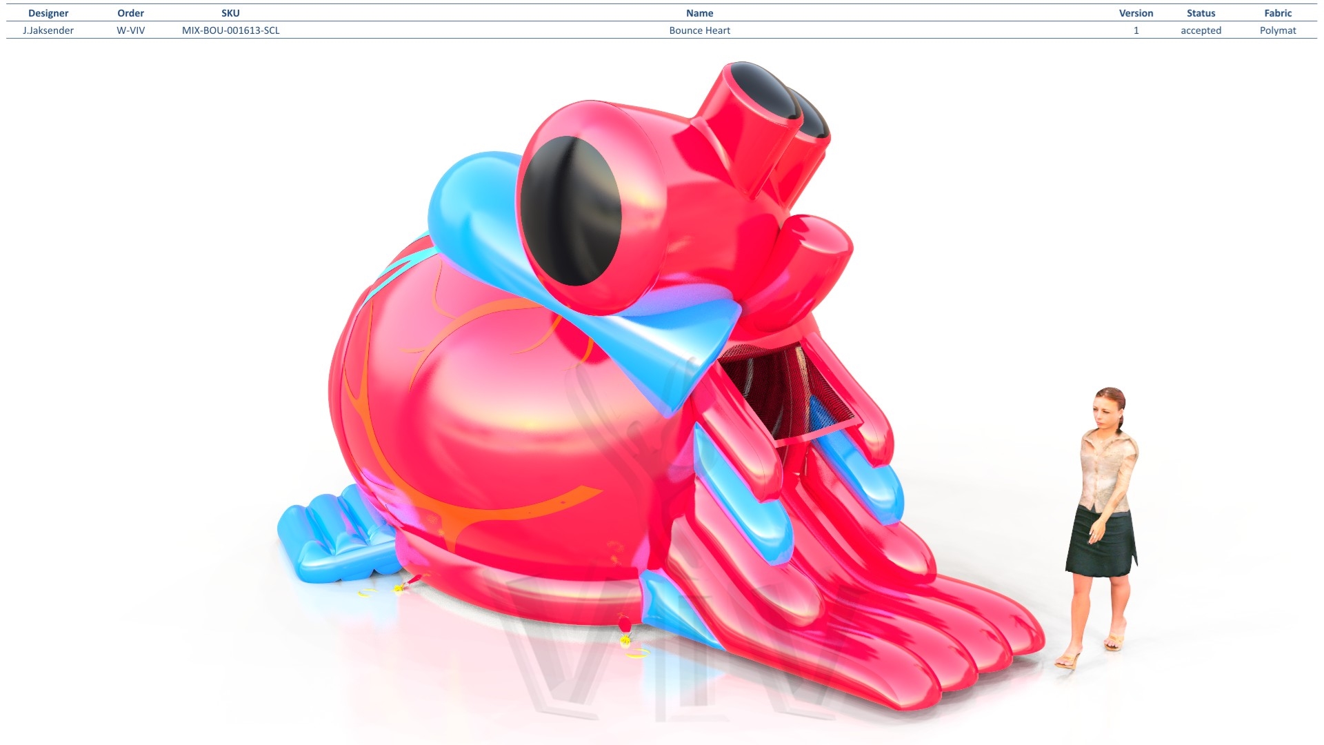 Bounce Heart commercial inflatable bounce