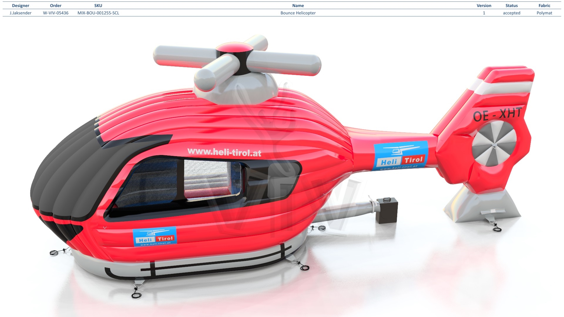 Bounce Helicopter commercial inflatable bounce