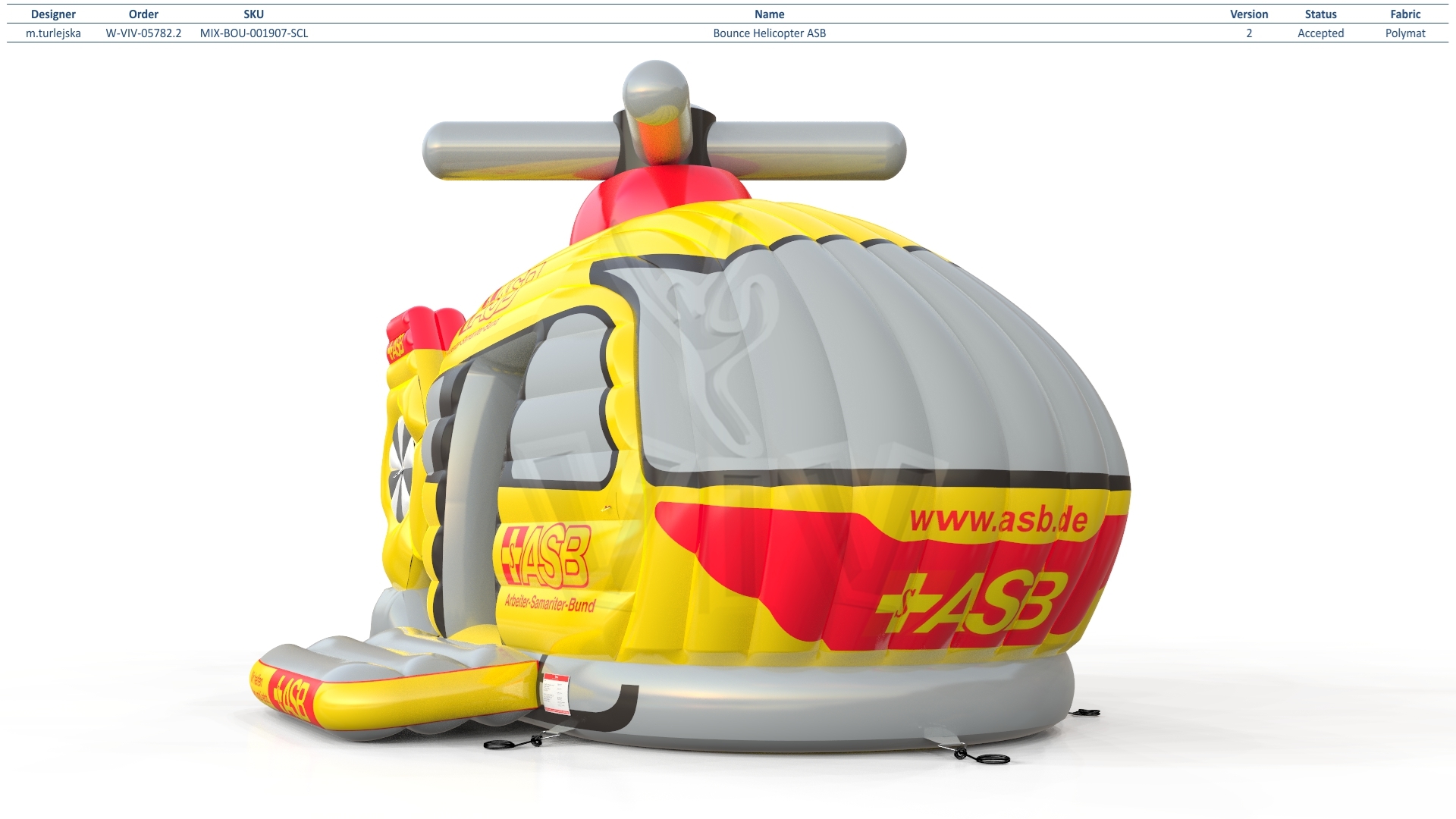 Bounce Helicopter ASB commercial inflatable bounce