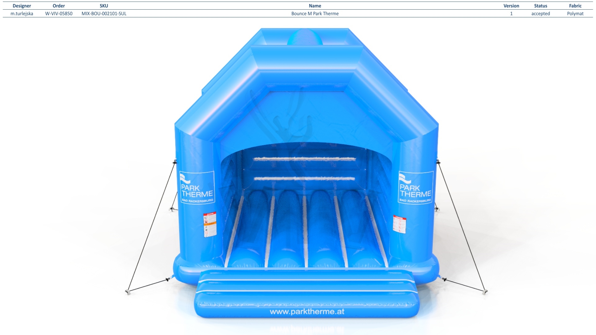 Bounce M Park Therme commercial inflatable bounce