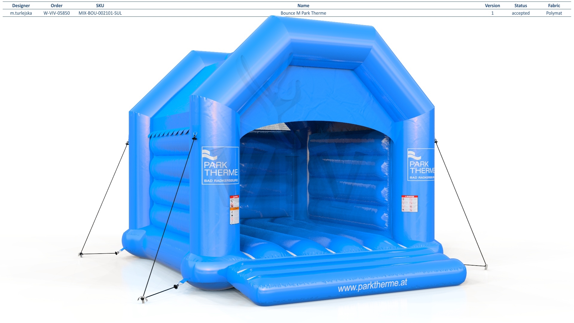 Bounce M Park Therme commercial inflatable bounce