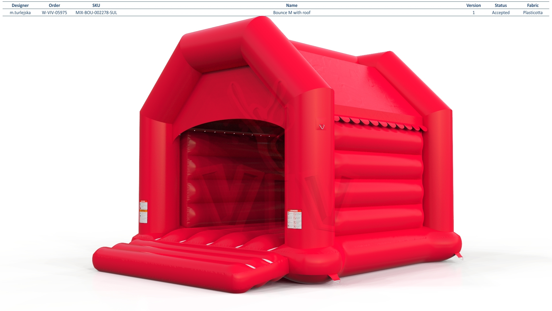 Bounce M with roof commercial inflatable bounce