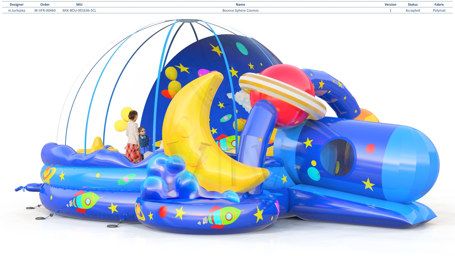 Bounce Sphere Cosmos commercial inflatable bounce