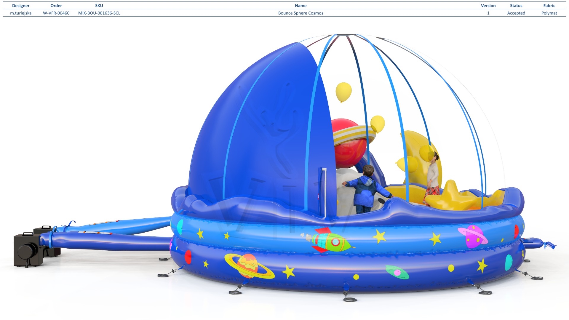 Bounce Sphere Cosmos commercial inflatable bounce