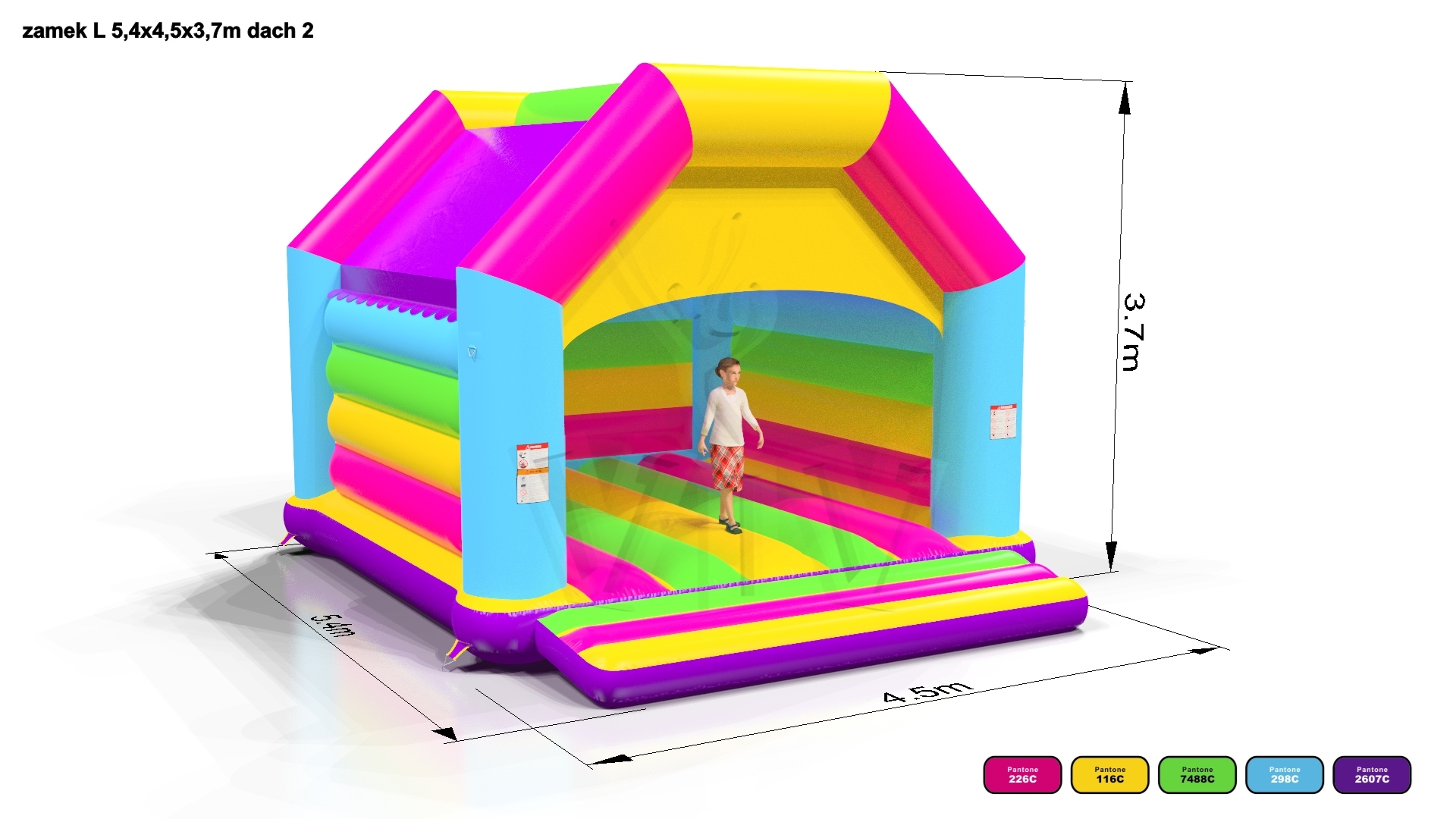 Bounce Startup L (sunproof roof) commercial inflatable bounce
