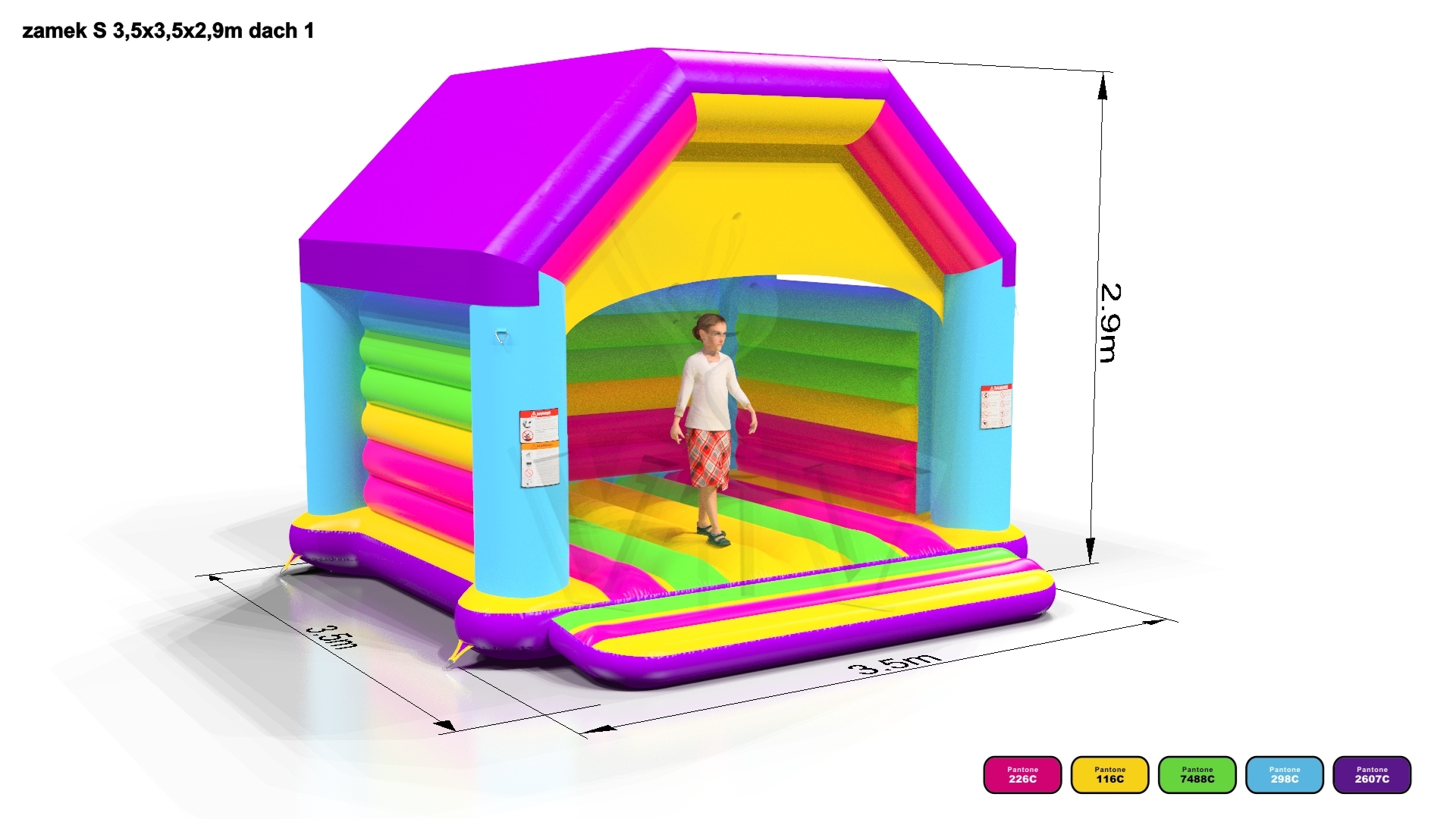 Bounce Startup S2 (all weather roof) commercial inflatable bounce