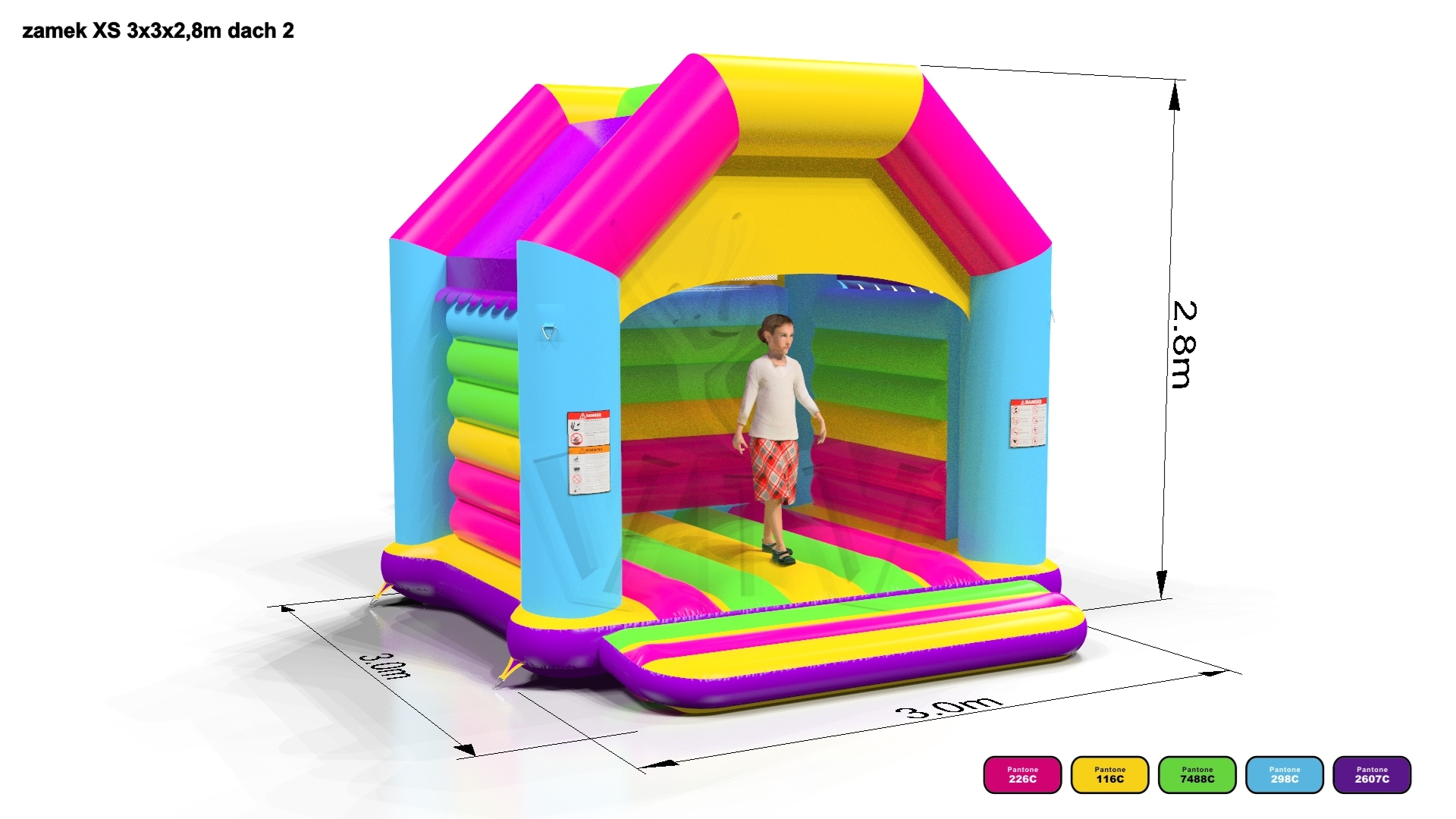 Bounce Startup XS2 (sunproof roof) commercial inflatable bounce