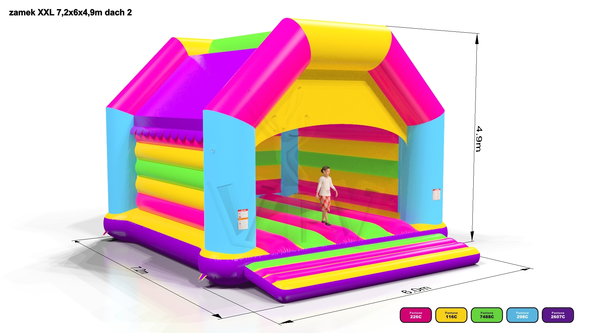 Bounce Startup XXL (sunproof roof) commercial inflatable bounce