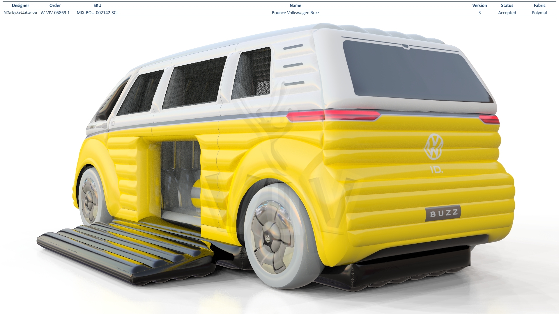 Bounce Volkswagen Buzz commercial inflatable bounce