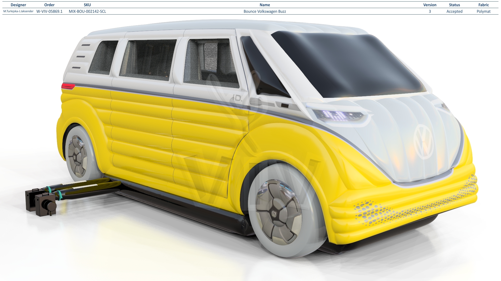 Bounce Volkswagen Buzz commercial inflatable bounce