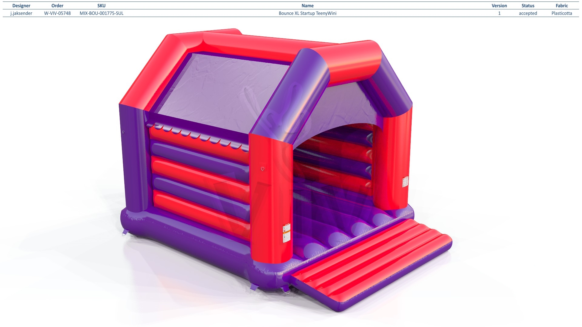 Bounce XL with roof commercial inflatable bounce