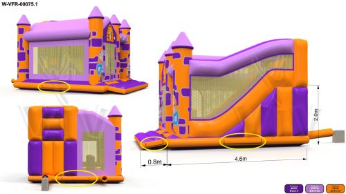 Bounce Combo 4,3 x 3,5 m commercial inflatable bounce