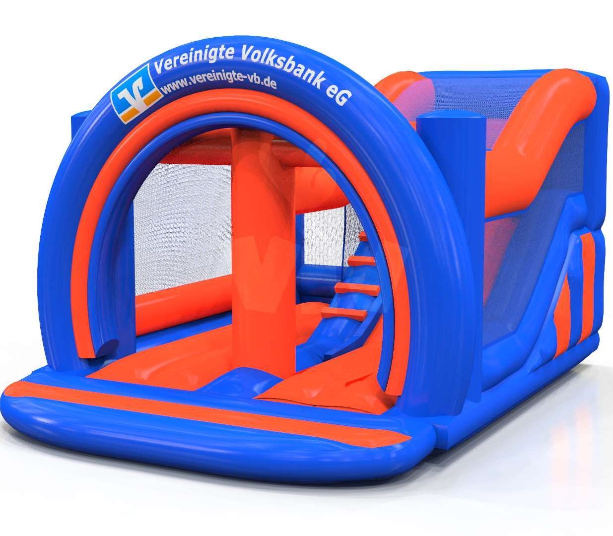 Bounce Combo "Volksbank" - Collection Volksbank commercial inflatable bounce