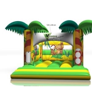 Bounce Jungle without roof with logo 5 x 4 m commercial inflatable bounce