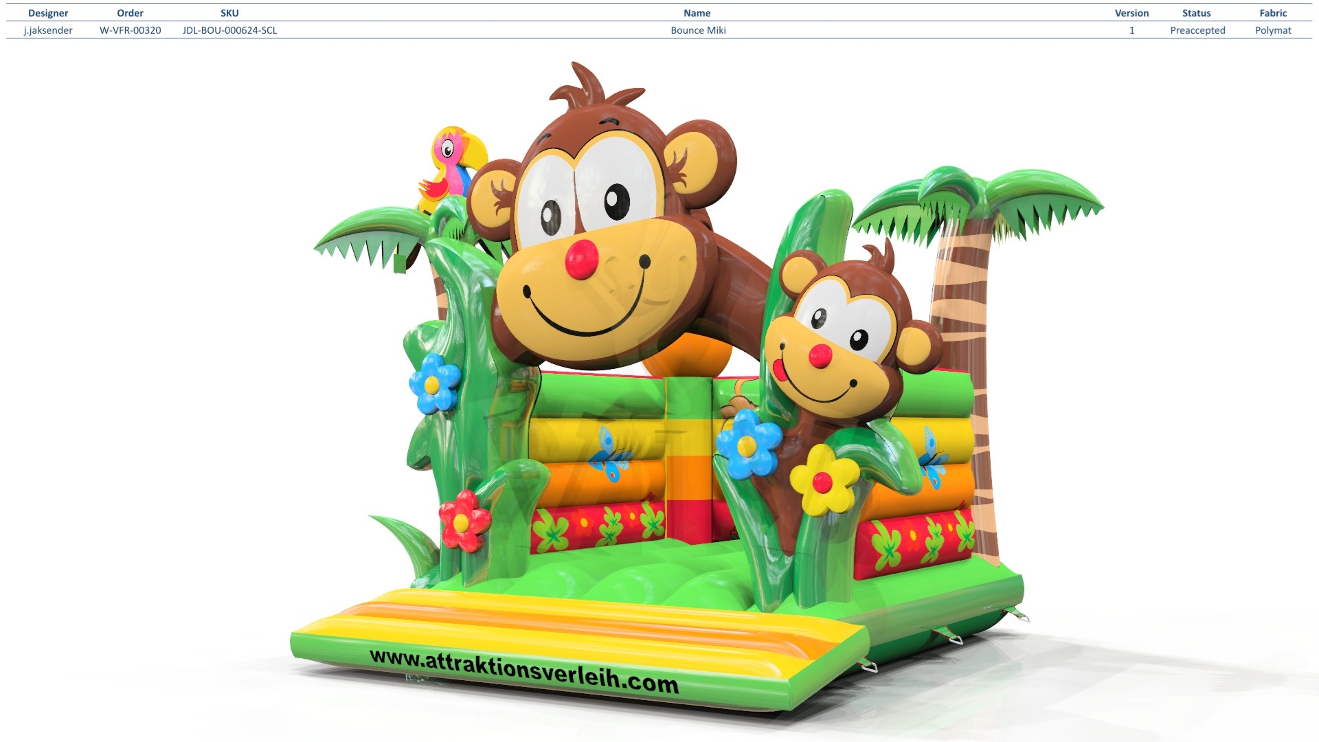 Bounce Miki commercial inflatable bounce