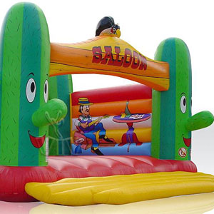 Bounce Saloon Cactus 7 x 6 without roof commercial inflatable bounce