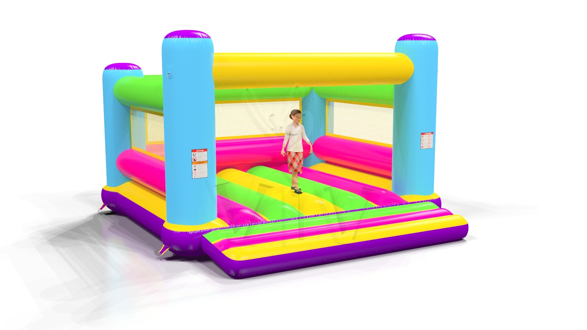Bounce Startup L2 (no roof, net walls) commercial inflatable bounce
