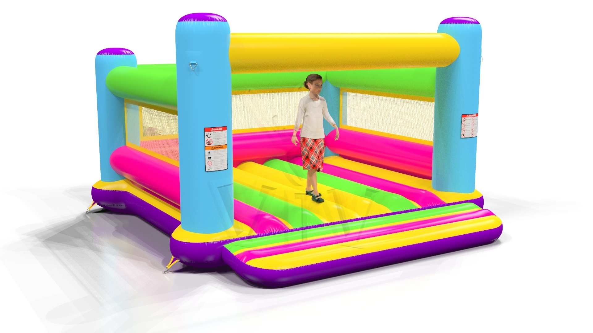 Bounce Startup S2 (no roof, net walls) commercial inflatable bounce