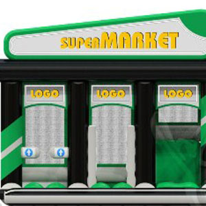 Bounce Super Market 5,5 x 6 x 4,9 m commercial inflatable bounce