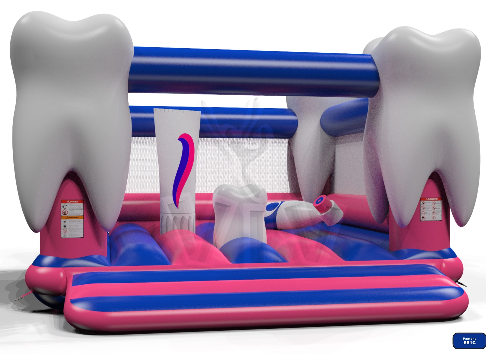 Bounce Tooth 4,5 x 5,4 m commercial inflatable bounce