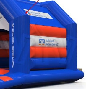 Bounce Volksbank 4,2 x 5,2 m commercial inflatable bounce