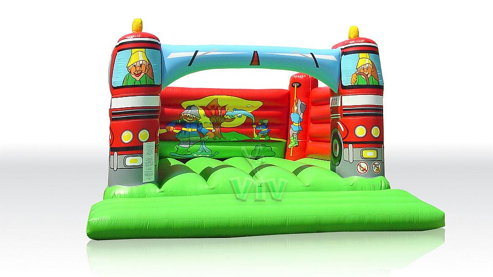 Fire truck 7 x 6 without roof commercial inflatable bounce
