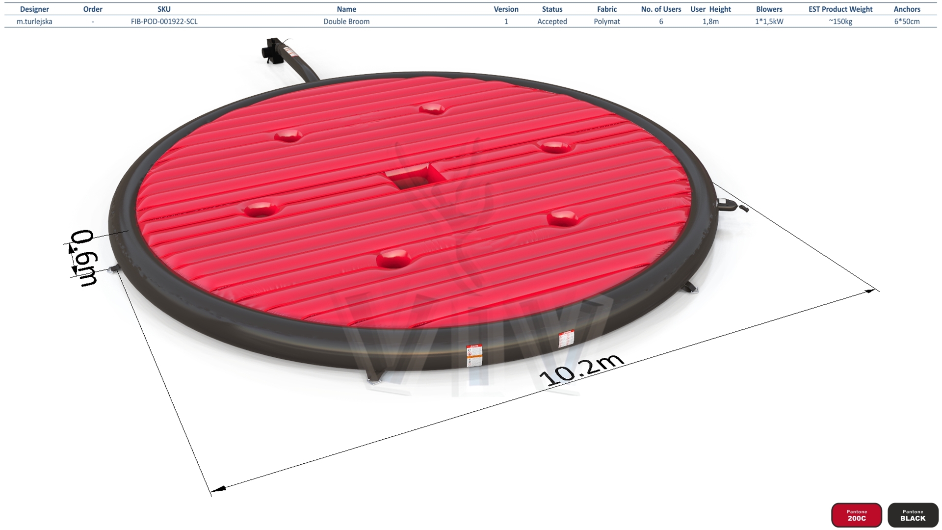 Air cushion for Broom commercial mechanical broom attraction
