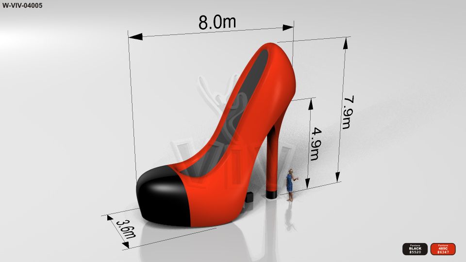 Attrappe Shoe commercial custom inflatable