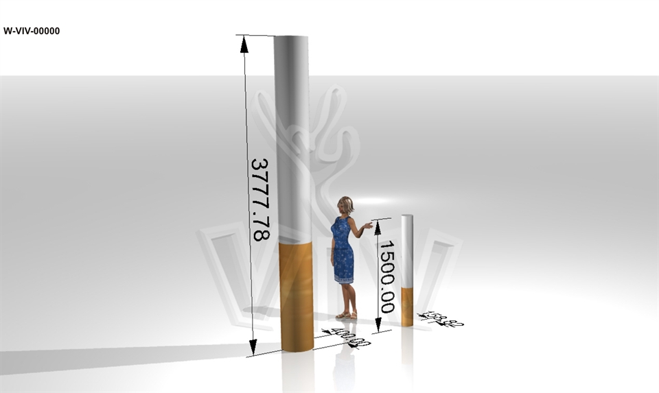 Cigarette 1,5 m commercial custom inflatable