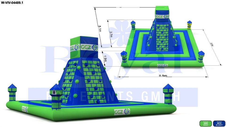 Climbing mountain GGZ 8,5 m commercial custom inflatable