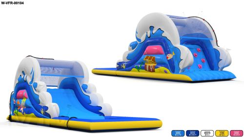 Sliede Water 13,9 x 3,5 x 5 m commercial custom inflatable