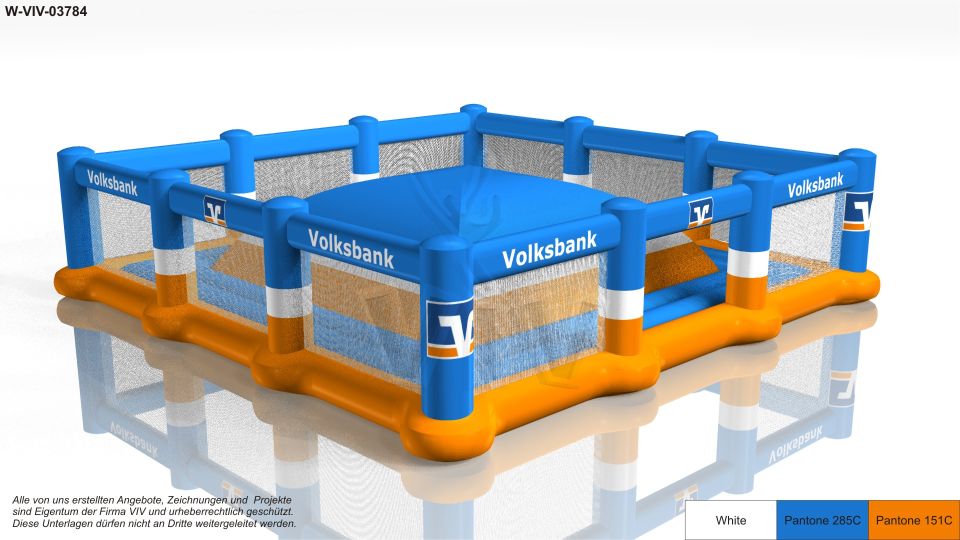 Soft Mountain with the floor under the bowl 8,6 x 8,6 x 2,1 m commercial custom inflatable