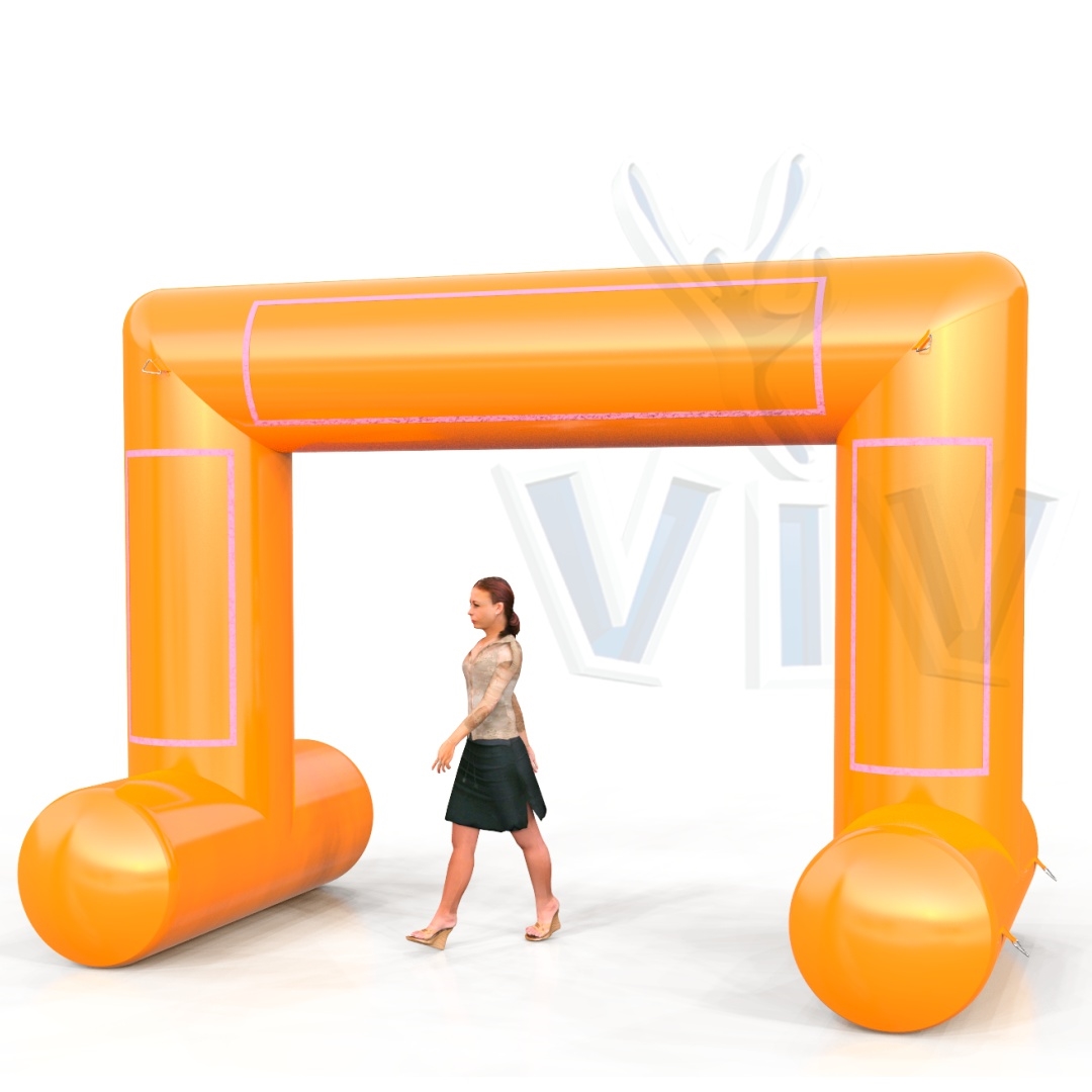 Rectangular Self - standing gate 4 m commercial promotional inflatable gate
