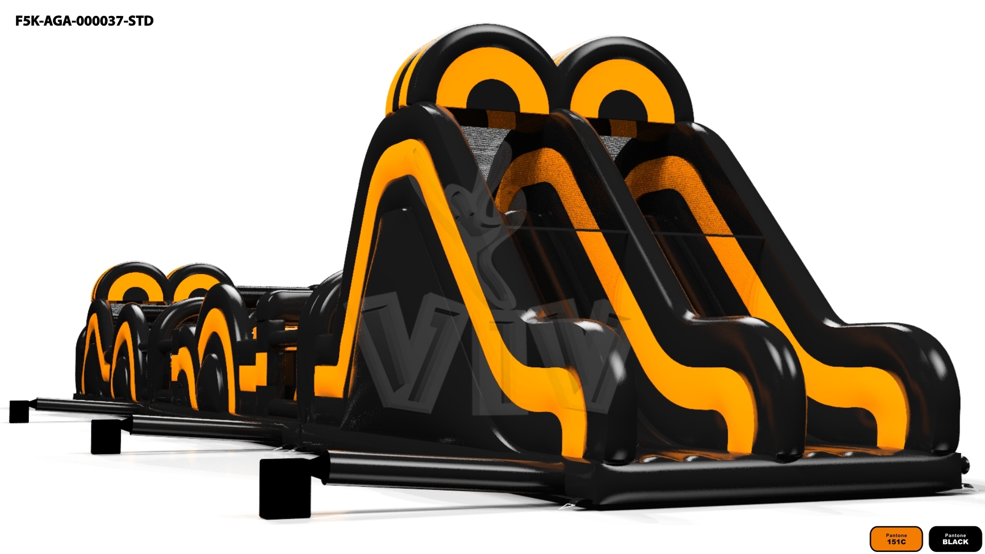 Obstacle Course Radical Run XXL commercial inflatable obstacle course