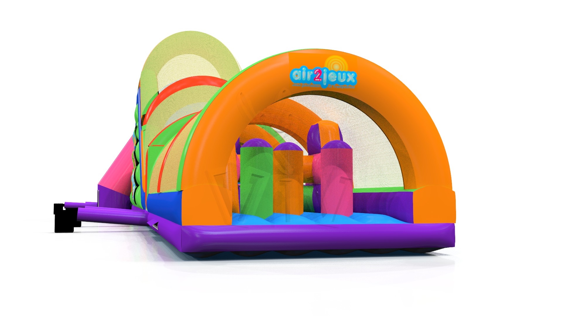 Obstacle Course XXL Air 2 Jeux commercial inflatable obstacle course