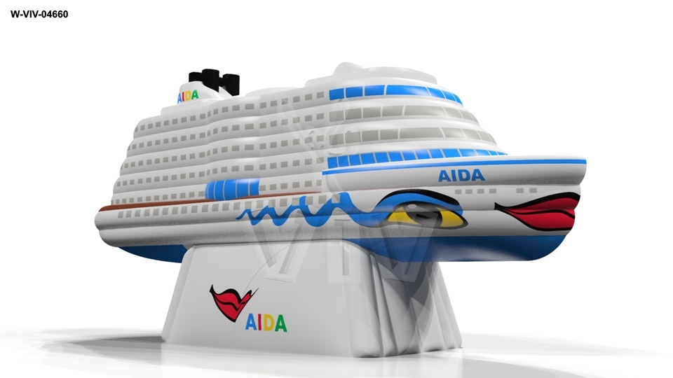 Ship Aida 4,0 x 1,1 x 2,1 m commercial inflatable ship attraction