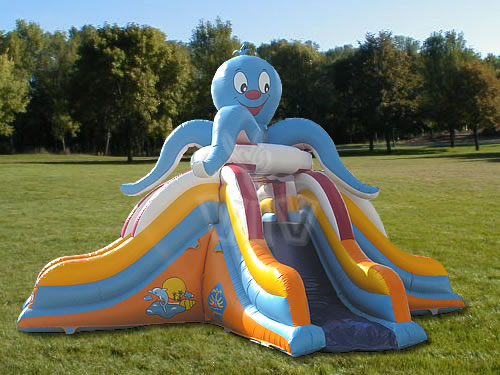 Mini octopus inflatable slide