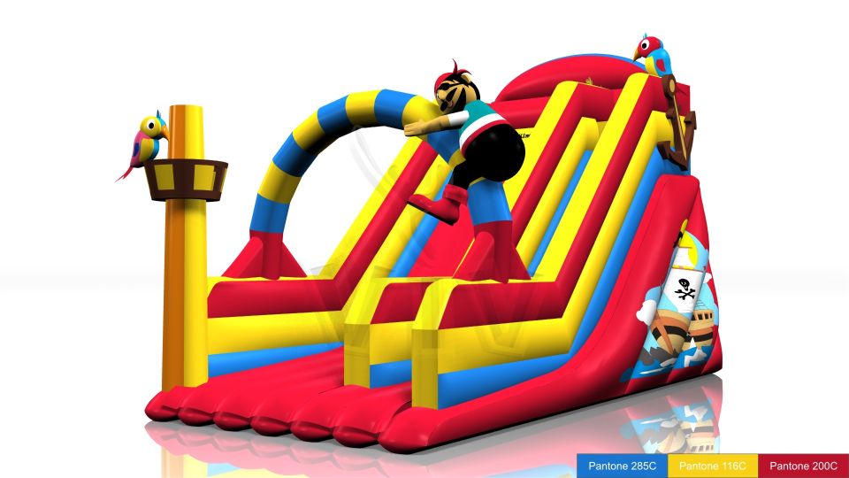 Slide Pirate 12 x 6,8 x 8,5 m commercial inflatable slide